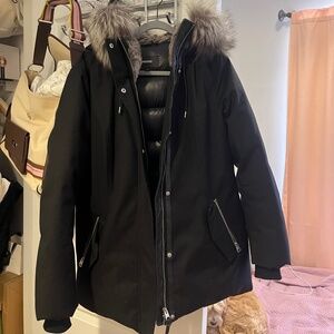 Mackage Larysa Puffer Down Jacket Fox Fur Lining | Size XL